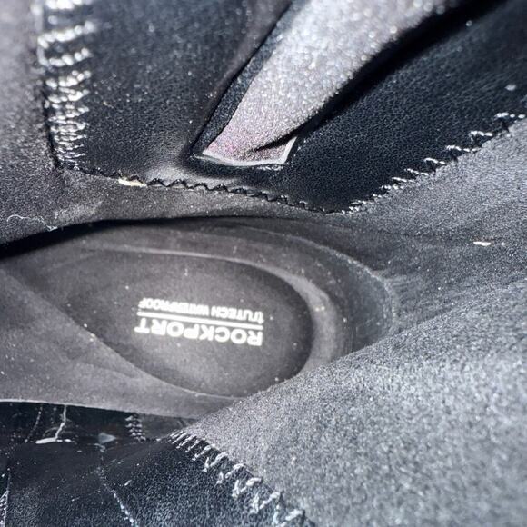 Rockport Ivette Knee-High Boots Black Zipper Women's 7.5 M Wide Calf Waterproof - Picture 11 of 11